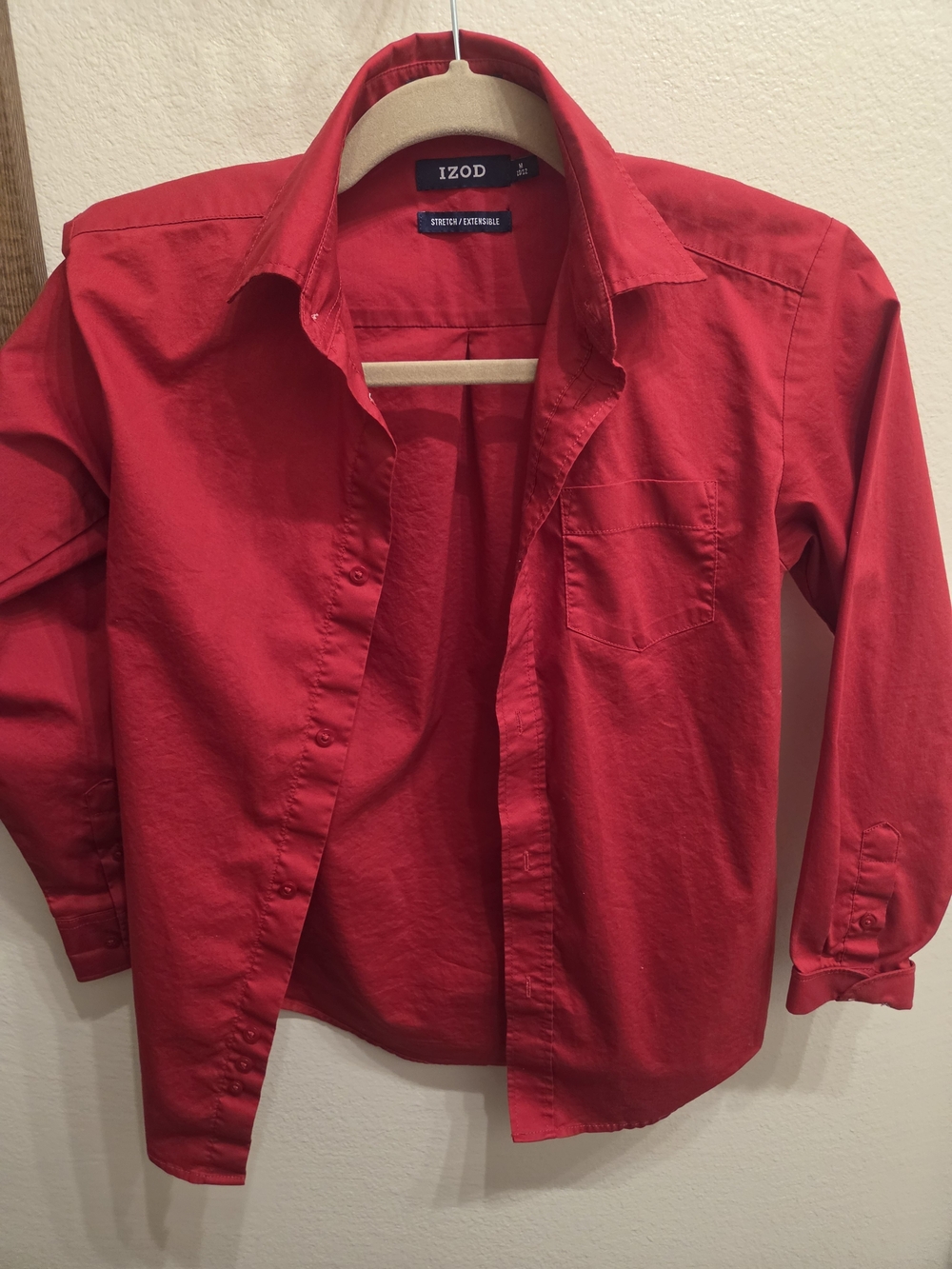 Izod Boys Red Button-Down Shirt for Kids